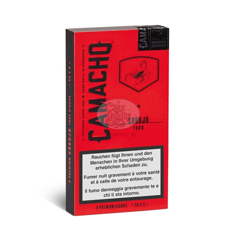 Camacho Corojo Toro Cello 4 cigares