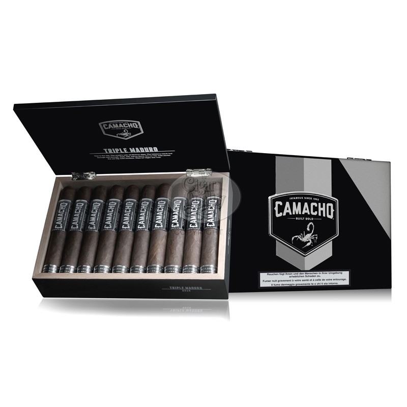 Camacho Triple Maduro Robusto Cello 20 cigares