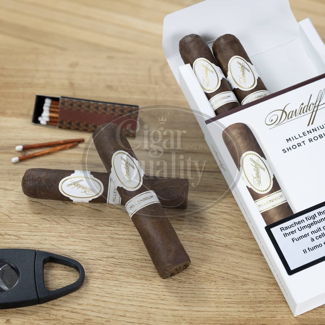 davidoff millennium blend short robusto etui (4)