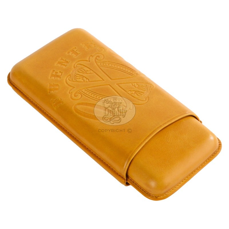 fuente the opusx society spanish nobuk leather 3 cigars case el camel
