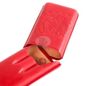 fuente the opusx society spanish nobuk leather 3 cigars case el rojo