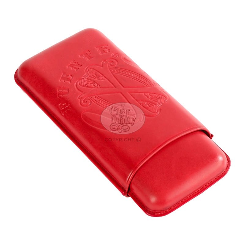 fuente the opusx society spanish nobuk leather 3 cigars case el rojo