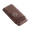 fuente the opusx society spanish nobuk leather 3 cigars case chocolate