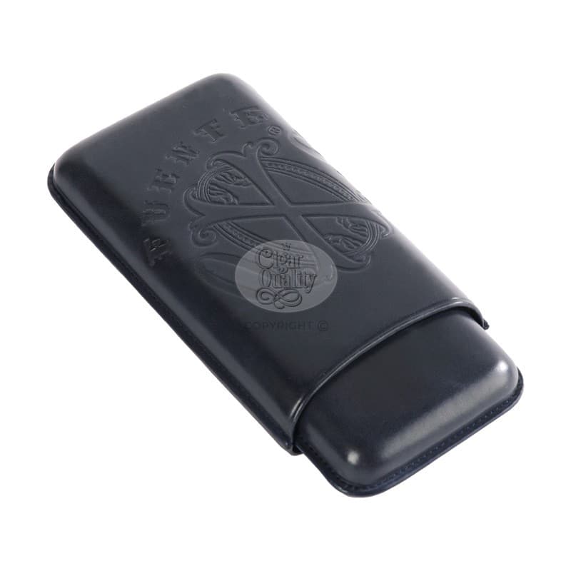 fuente the opusx society spanish nobuk leather 3 cigars case el negro