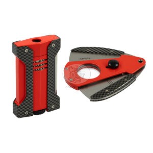 myon set coupe cigares & briquet rouge
