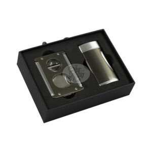 tycoon set coupe cigares & briquet gunmetal