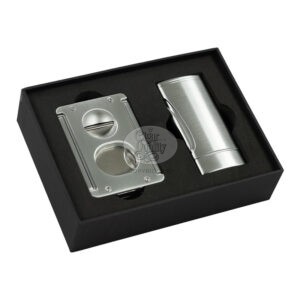 tycoon set coupe cigares & briquet silver