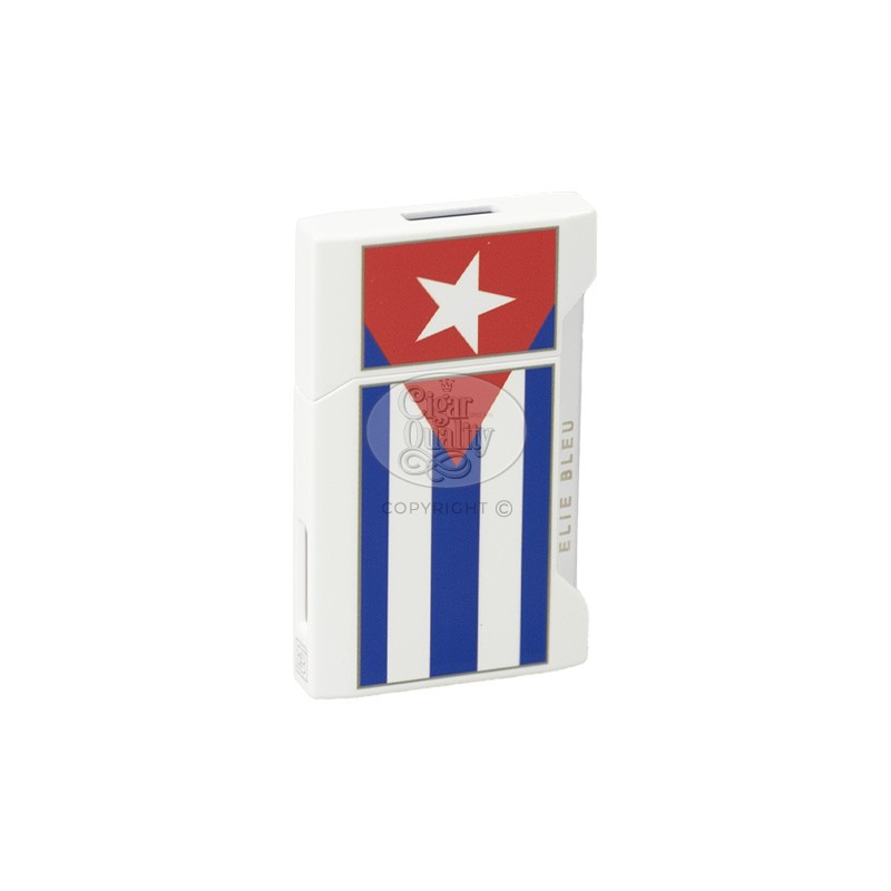 briquet plano elie bleu jet j12 cuban flag