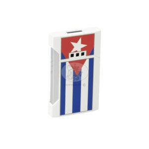 briquet plano elie bleu jet j12 cuban flag