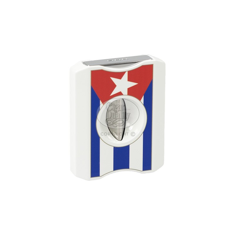 coupe cigare elie bleu v cut cuban flag