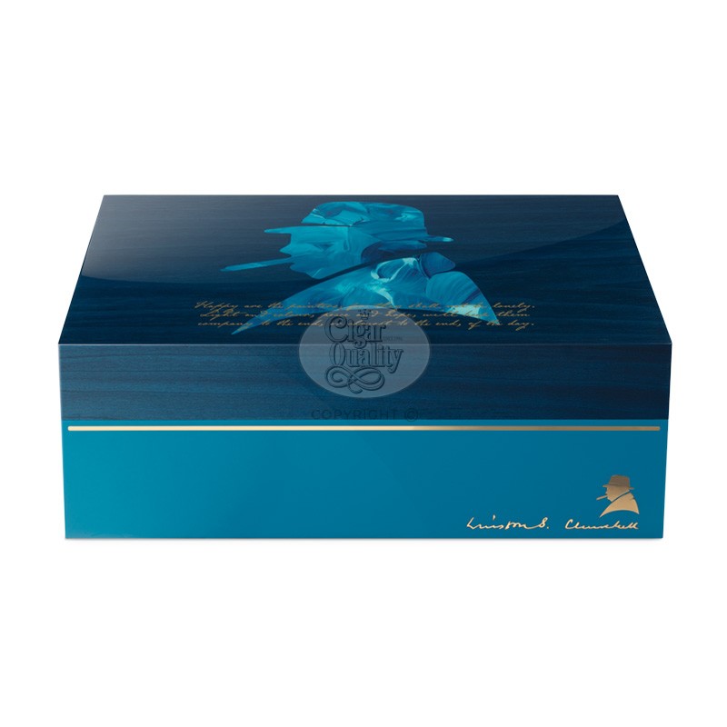 davidoff winston churchill humidor ambassador "the artist" 80 cigares