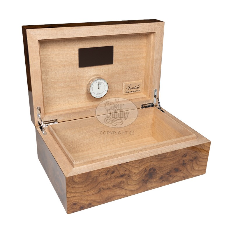 humidor gentili radica olmo 30 cigares