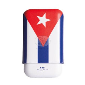 Étui elie bleu cuban flag 3 cigares