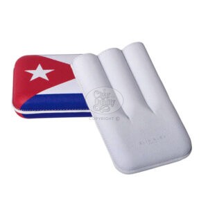 Étui elie bleu cuban flag 3 cigares