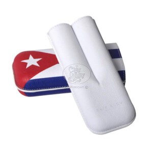 Étui elie bleu cuban flag 2 cigares