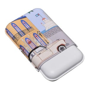 Étui elie bleu casa le parisien 3 cigares