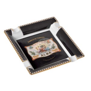 cendrier elie bleu alba noir 4 cigares