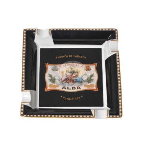 cendrier elie bleu alba noir 4 cigares