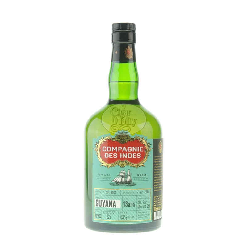 rhum compagnie des indes guyana diamond 13 ans 59.6% 70cl