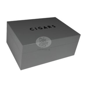 humidor gentili scritta cigars grigio 50 cigares