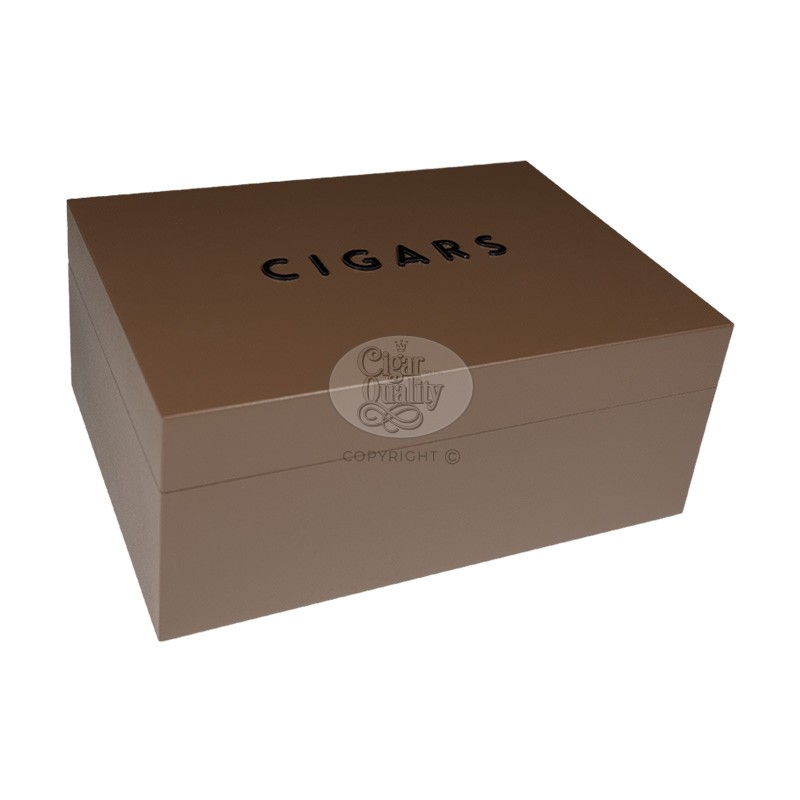 humidor gentili scritta cigars marrone 50 cigares