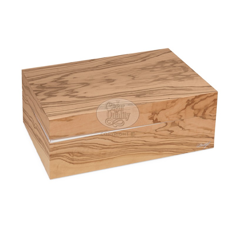 humidor davidoff air de famille ambassador olive wood 80 cigares