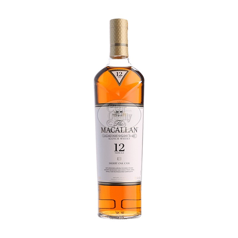 whisky the macallan 12 ans sherry oak 40% 70cl