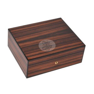 humidor elie bleu ebène de macassar 75 cigares