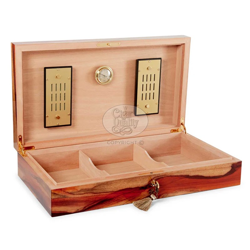 humidor elie bleu padouk 110 cigares