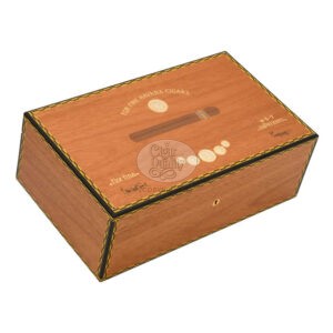 humidor elie bleu médaille acajou 120 cigares