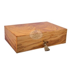 humidor elie bleu olive wood 110 cigares