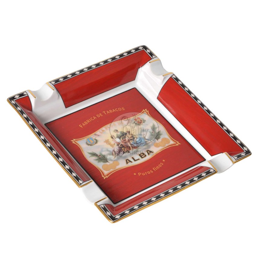 Cendrier Elie Bleu Alba Rouge 4 cigares - Cigar Quality