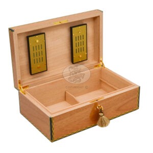 humidor elie bleu médaille acajou 120 cigares