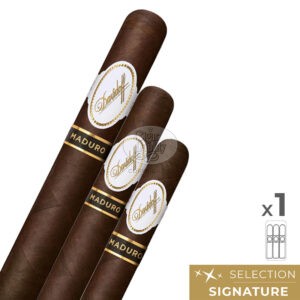 pack découverte cigares davidoff maduro (3×1)