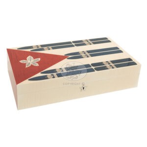 Humidor Elie Bleu Cuban Flag Couleurs Cubaines cigares jpg