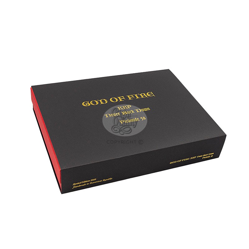 God of Fire KKP Never Back Down Piramide cigares jpg