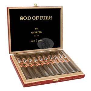 God of Fire by Carlito Double Robusto Tubo jpg