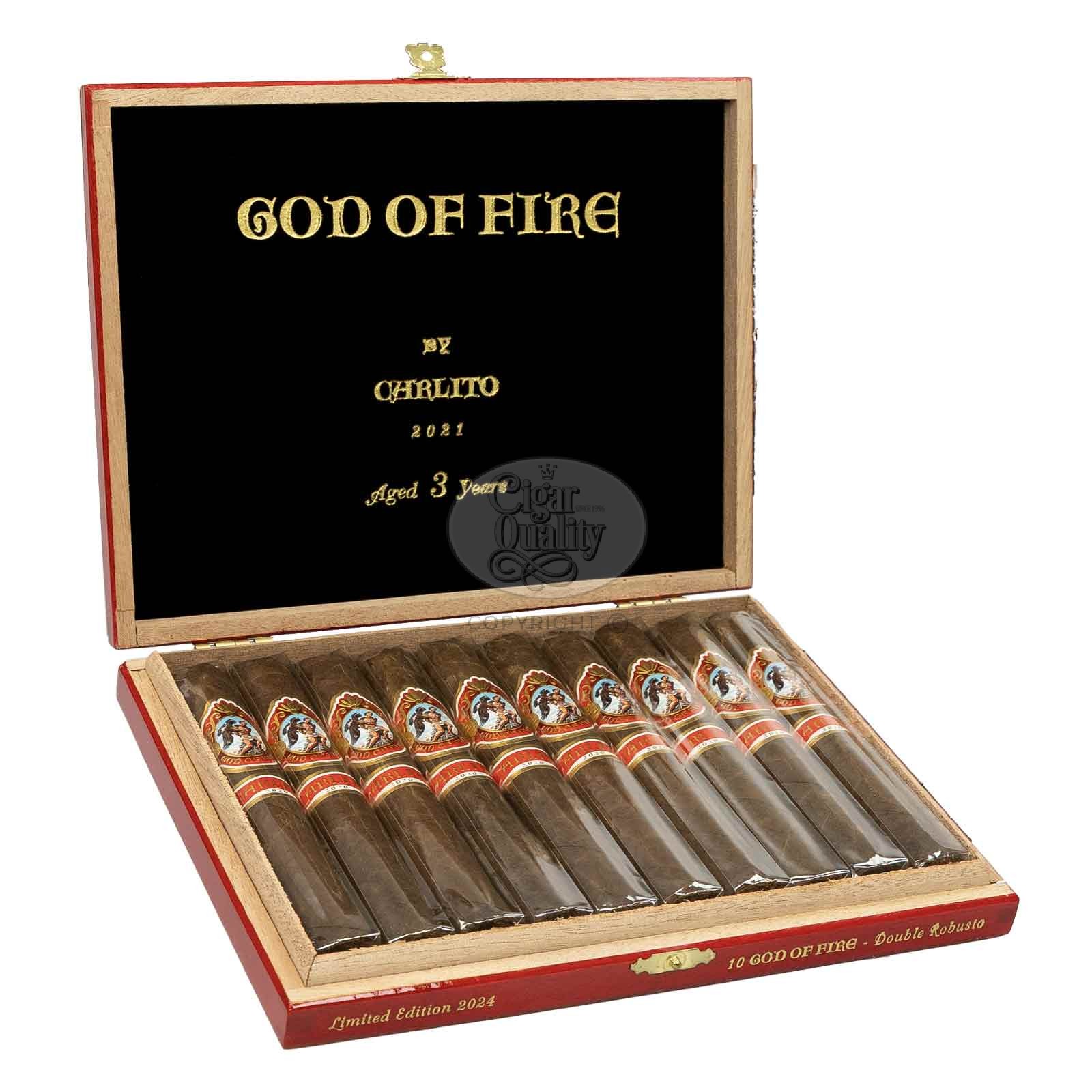 God of Fire by Carlito Double Robusto Tubo jpg